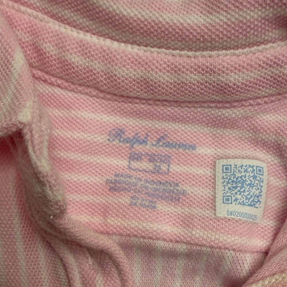 Ralph Lauren Pink Striped Polo Dress with Bloomer